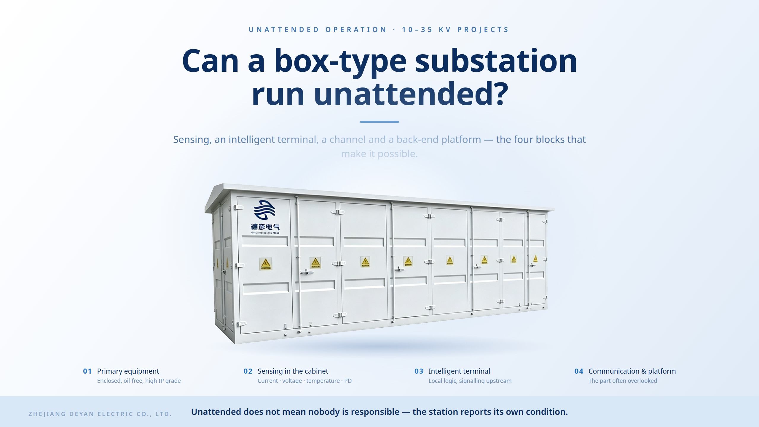 สถานีย่อย Box-Type สามารถทำงานโดยไม่มีใครดูแลได้หรือไม่?